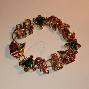 CHRISTMAS COLORFUL CHARM 3" INCH BRACELET